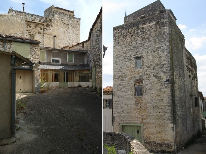 achat vente Donjon et Logis Médiéval a vendre  ISMH à restaurer , dépendances Nîmes  à 20 mn, 55 mn Montpellier et mer GARD LANGUEDOC ROUSSILLON